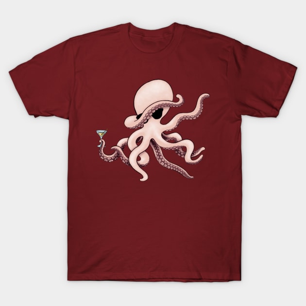 Dabbing Octopus Quarantini T-Shirt by AnimaSomnia